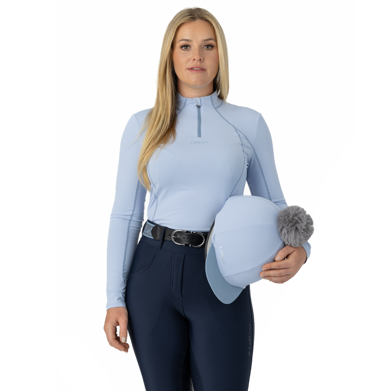 LeMieux Pom Pom Hat Silk - Mist-2